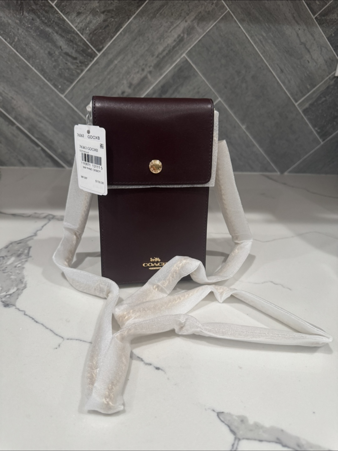New Coach Phone Crossbody 76363 GDOXB