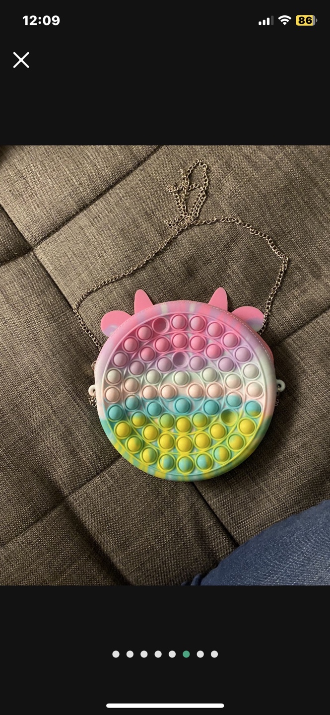 Pop It Purse - Rainbow Cow Design - photo 2