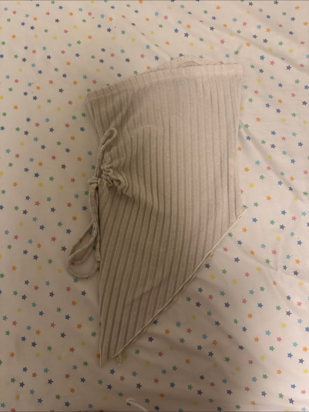 Ribbed Tie Side Tube Top - Beige, Pink, Black - photo 2