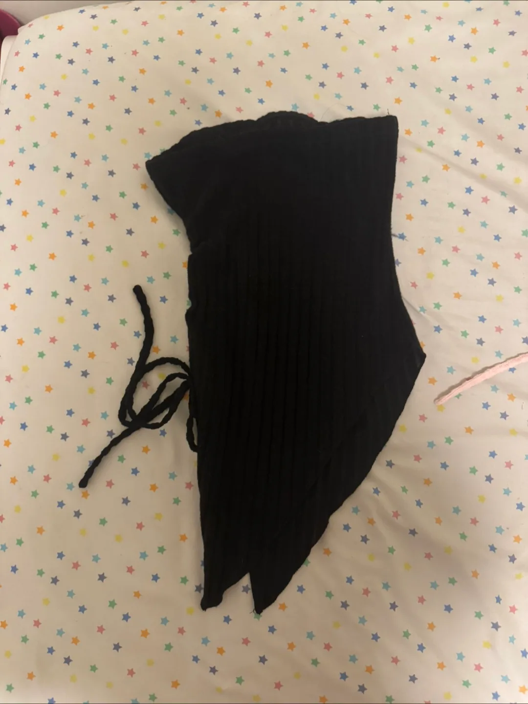 Ribbed Tie Side Tube Top - Beige, Pink, Black image indicator(3)