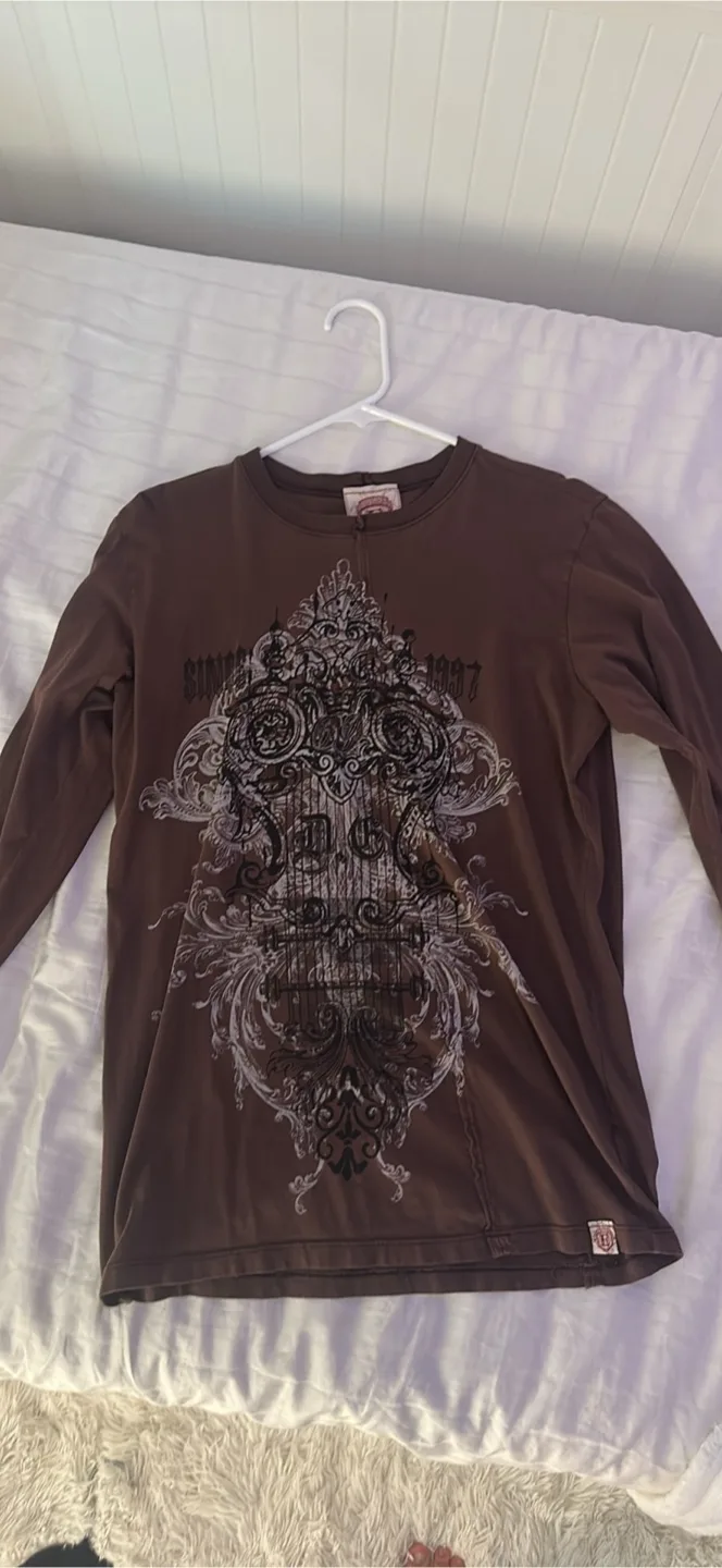 Vintage Brown Long Sleeve Shirt thumbnail