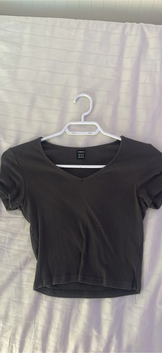 Grey Crop Top - Size M thumbnail