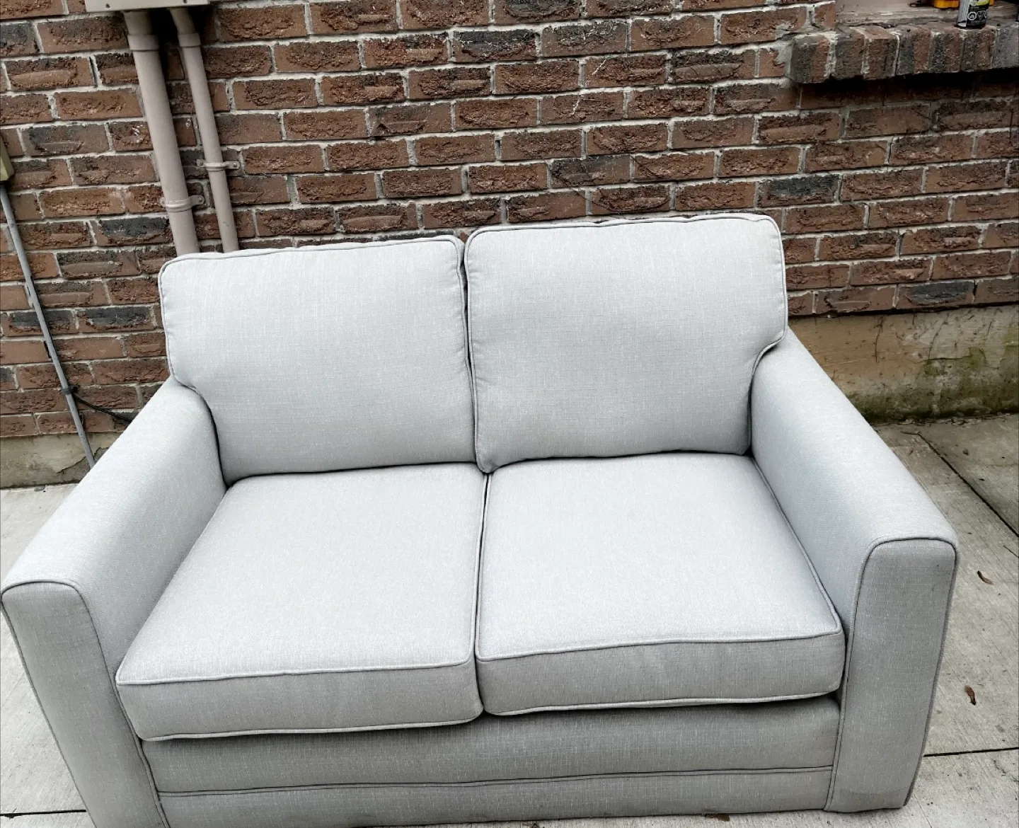 Loveseat Sofa - Light Grey thumbnail