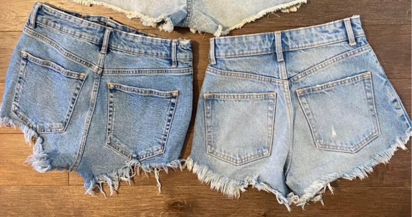 Zara Denim Frayed Shorts - photo 2