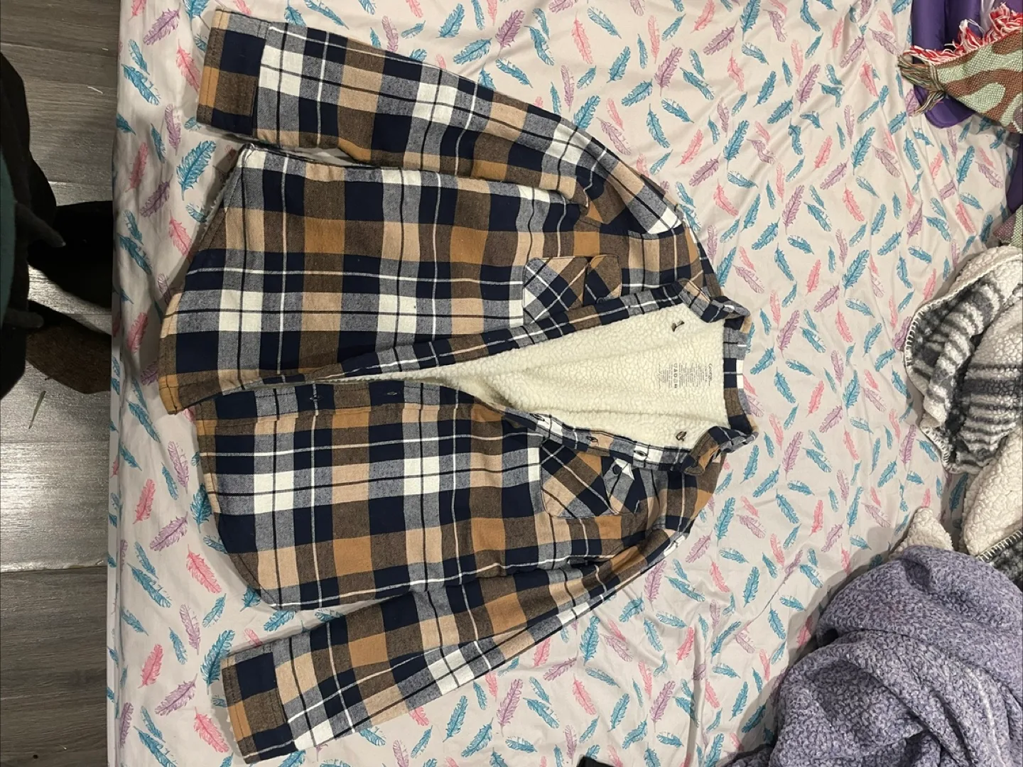 George Plaid Sherpa-Lined Flannel Shirt thumbnail