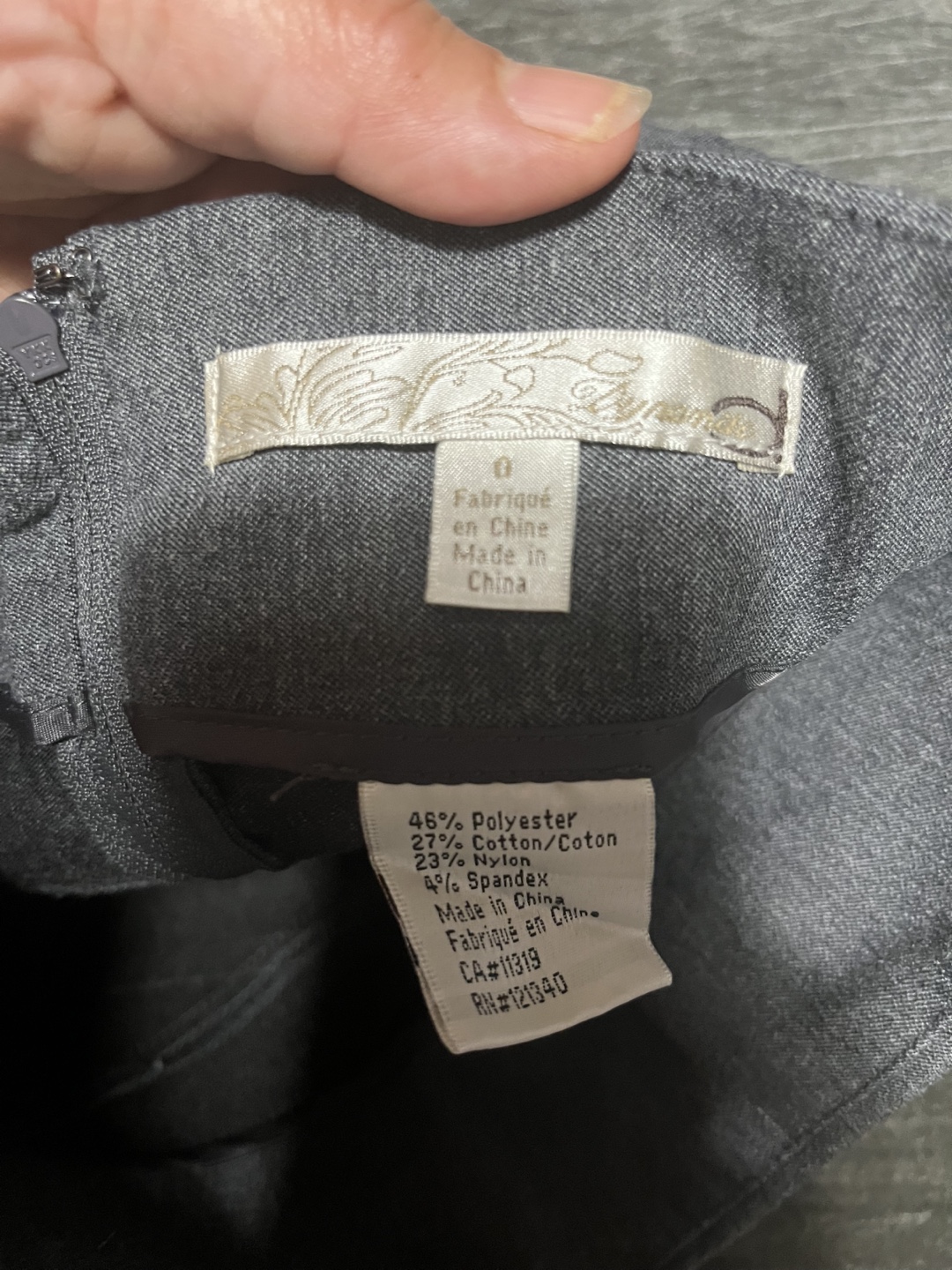 Gray Pencil Skirt - Size 0 - photo 4