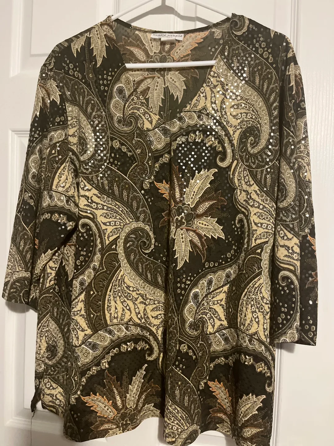 Paisley Print Top and skirt set size 18/20 image indicator(2)