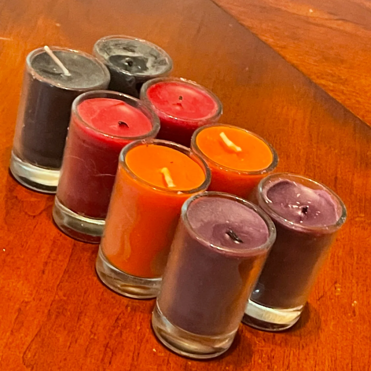 Set of 8 Candles - Assorted Colours thumbnail