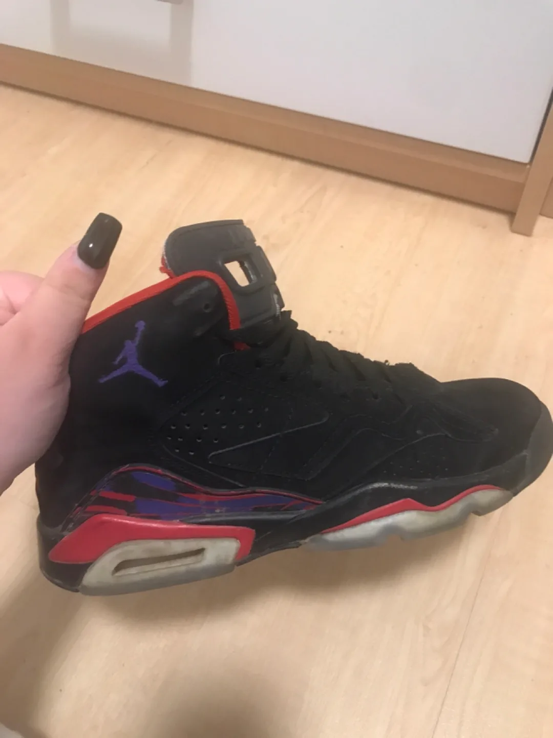Nike Air Jordan 6 Retro, Black/Red, thumbnail