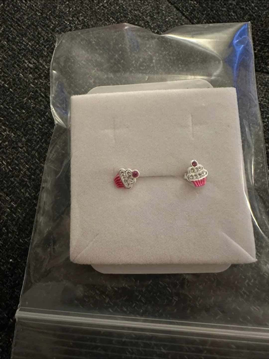 Cupcake Earrings(925 silver) thumbnail