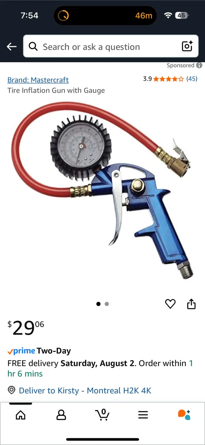 Mastercraft Inflation Gun with Gauge - New thumbnail