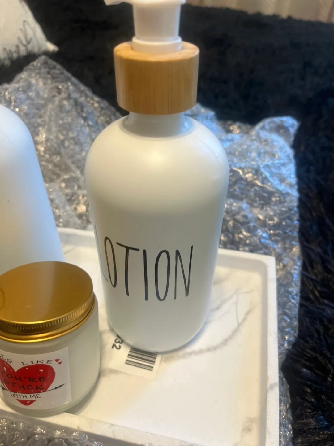 Rae Dunn Soap & Lotion Dispensers with Candle image indicator(2)