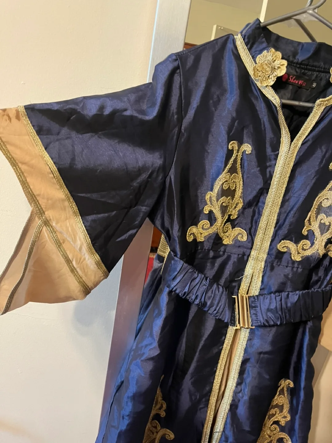 Shine Wu Navy Blue Embellished Dress image indicator(3)