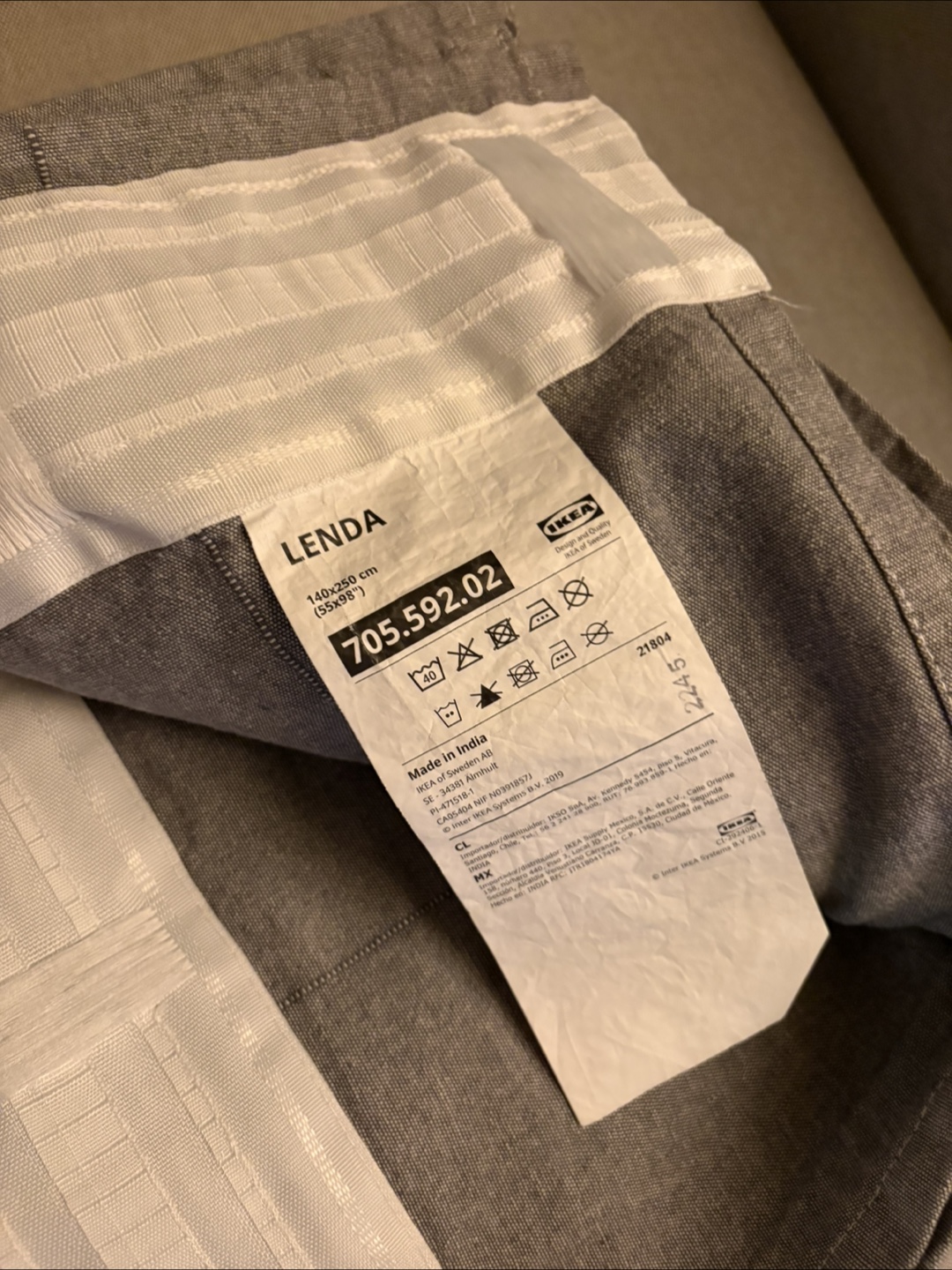 MOVE OUT SALE - IKEA Lenda Curtains with Tie-backs - photo 4