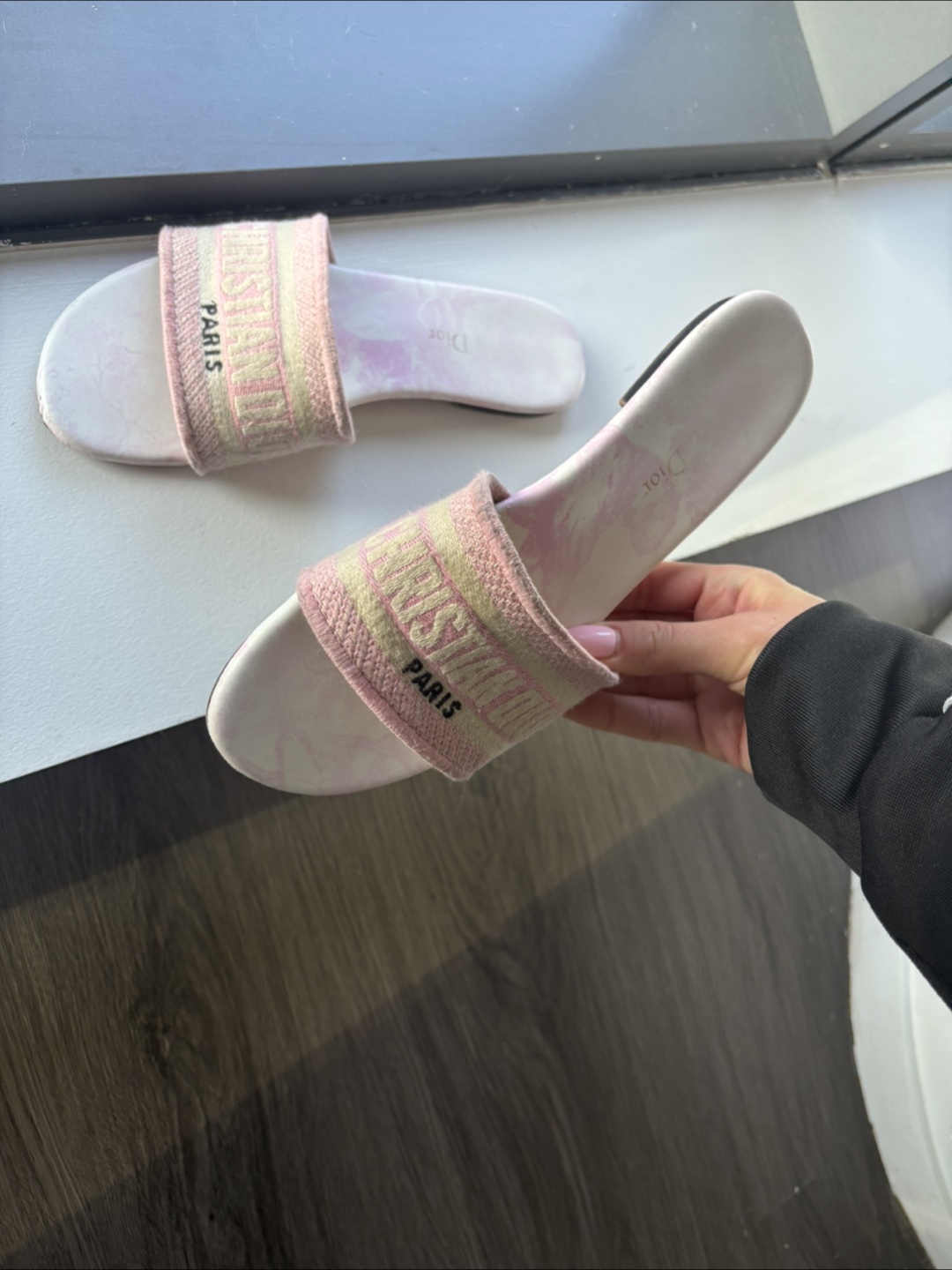 Dior Pink Christian Dior Paris Slides Size 38 - photo 2