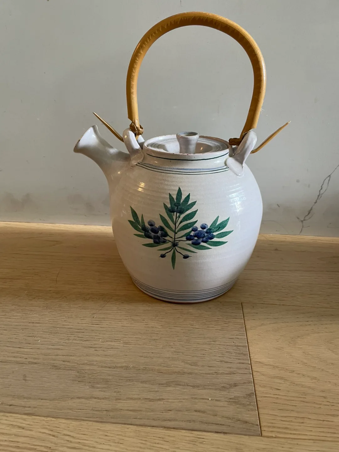 Ceramic Teapot with Bamboo Handle thumbnail