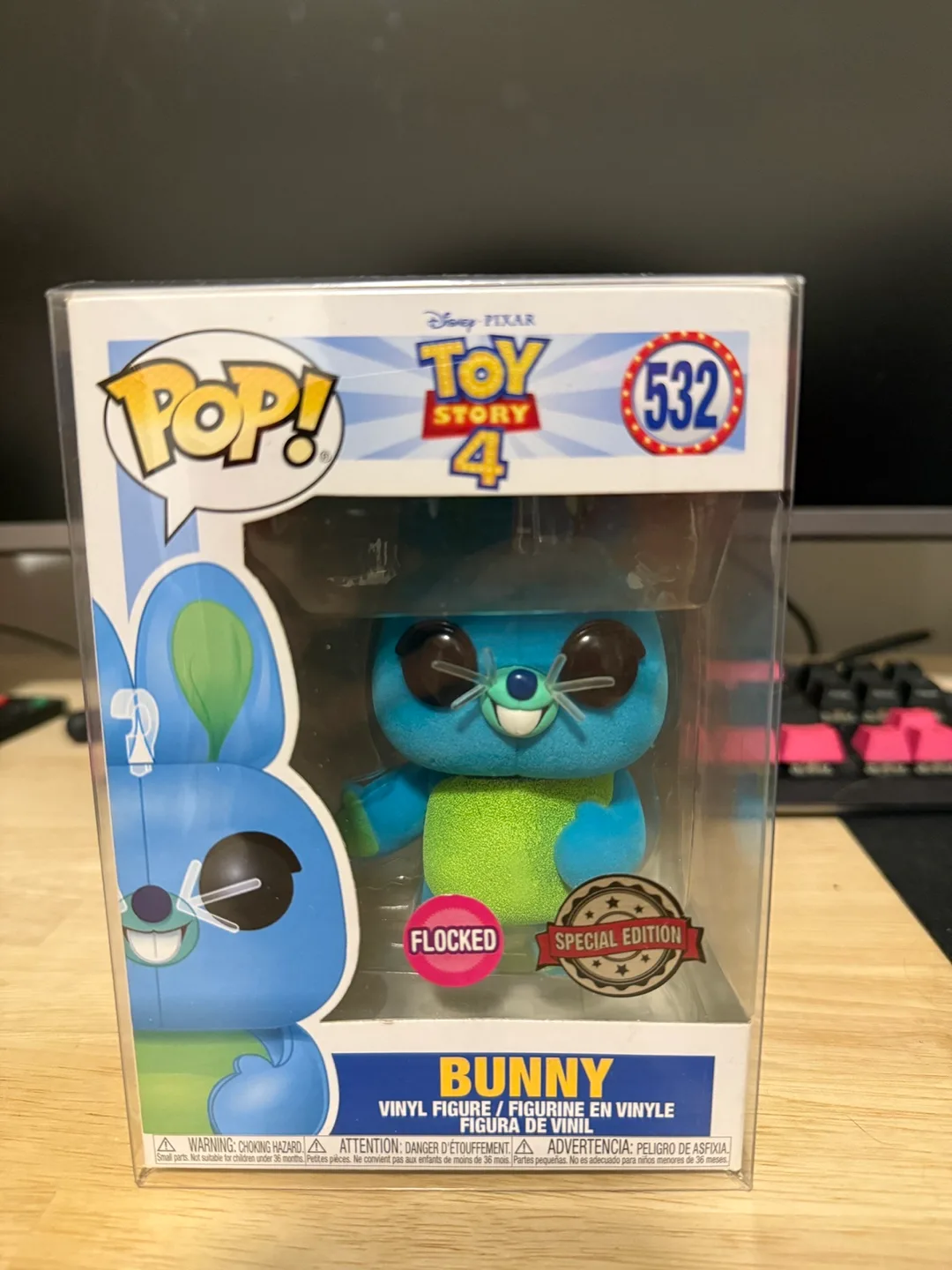 New Funko Pop! Toy Story 4 Bunny Flocked Vinyl Figure thumbnail