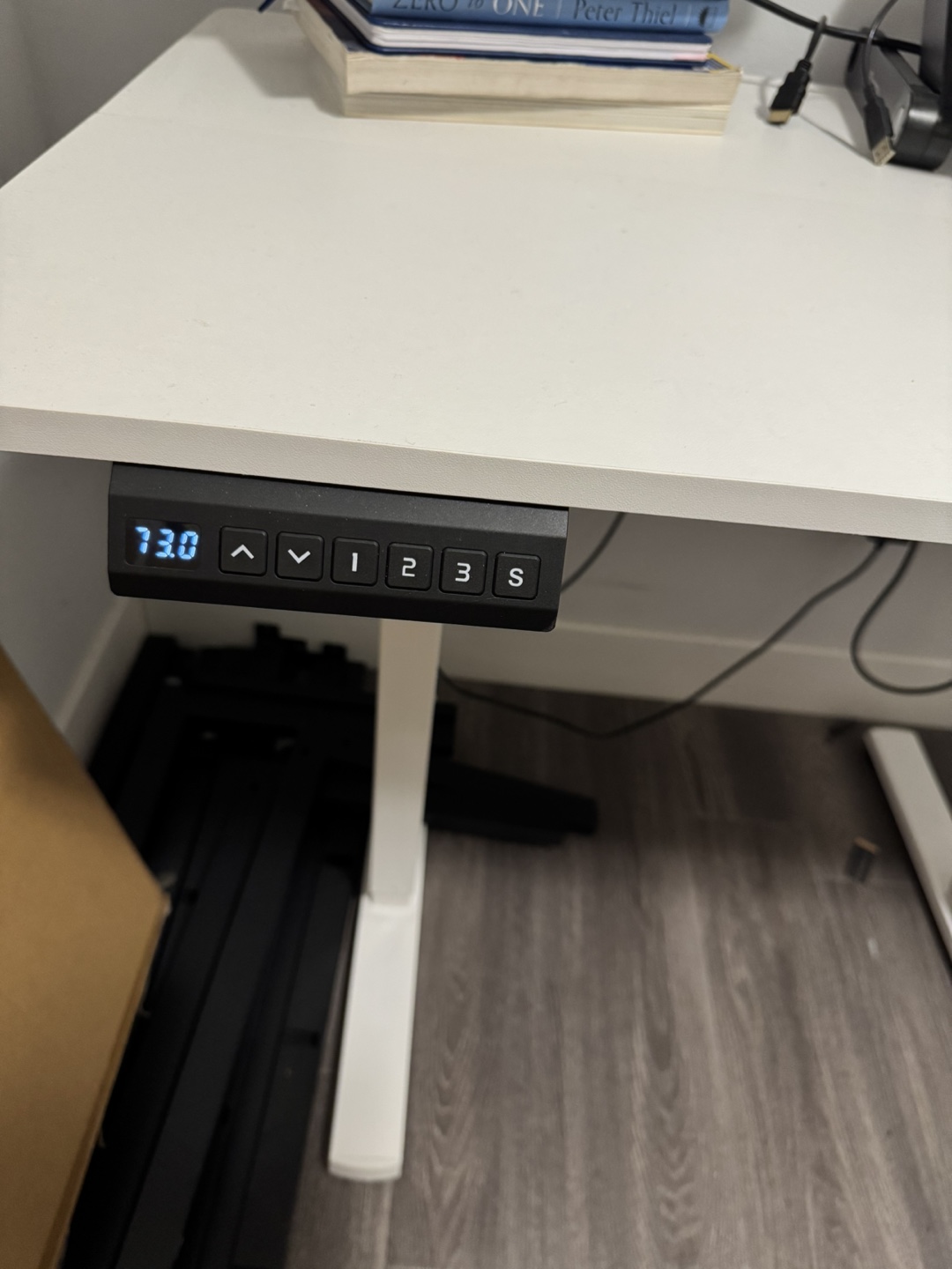 Adjustable Height Standing Desk - White