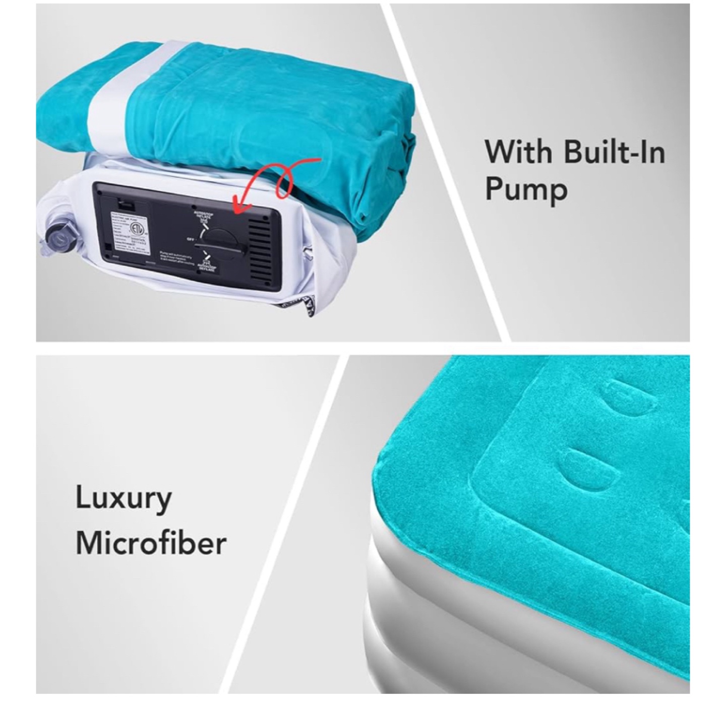HOUSE DAY Twin Air Mattress w/ Built-In Pump - photo 2