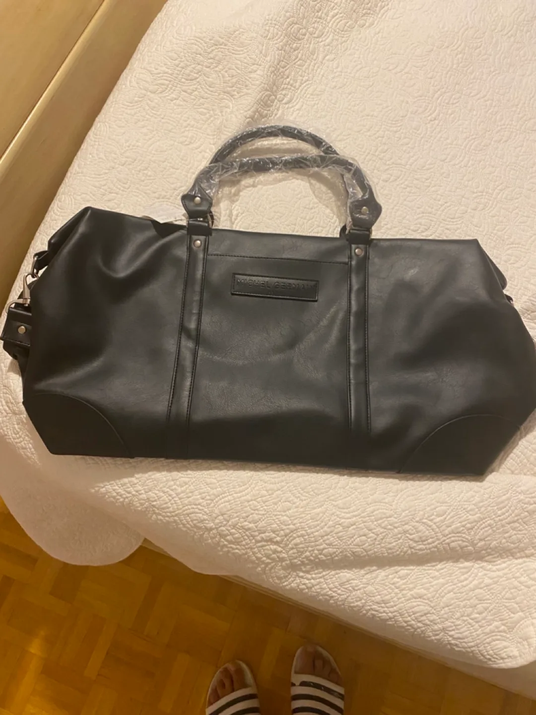 Michel Germain Paris Black Duffle Bag image indicator(3)
