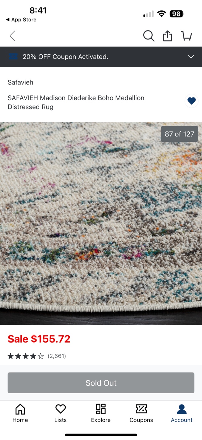 Safavieh Madison Diederike Boho Medallion Distressed Rug - photo 4
