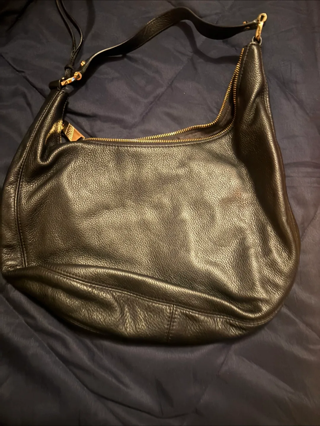 Michael Kors Black Leather Hobo Bag image indicator(2)