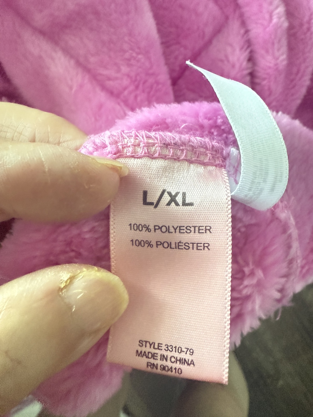 Juicy Couture Pink Robe, Size L/XL - photo 3