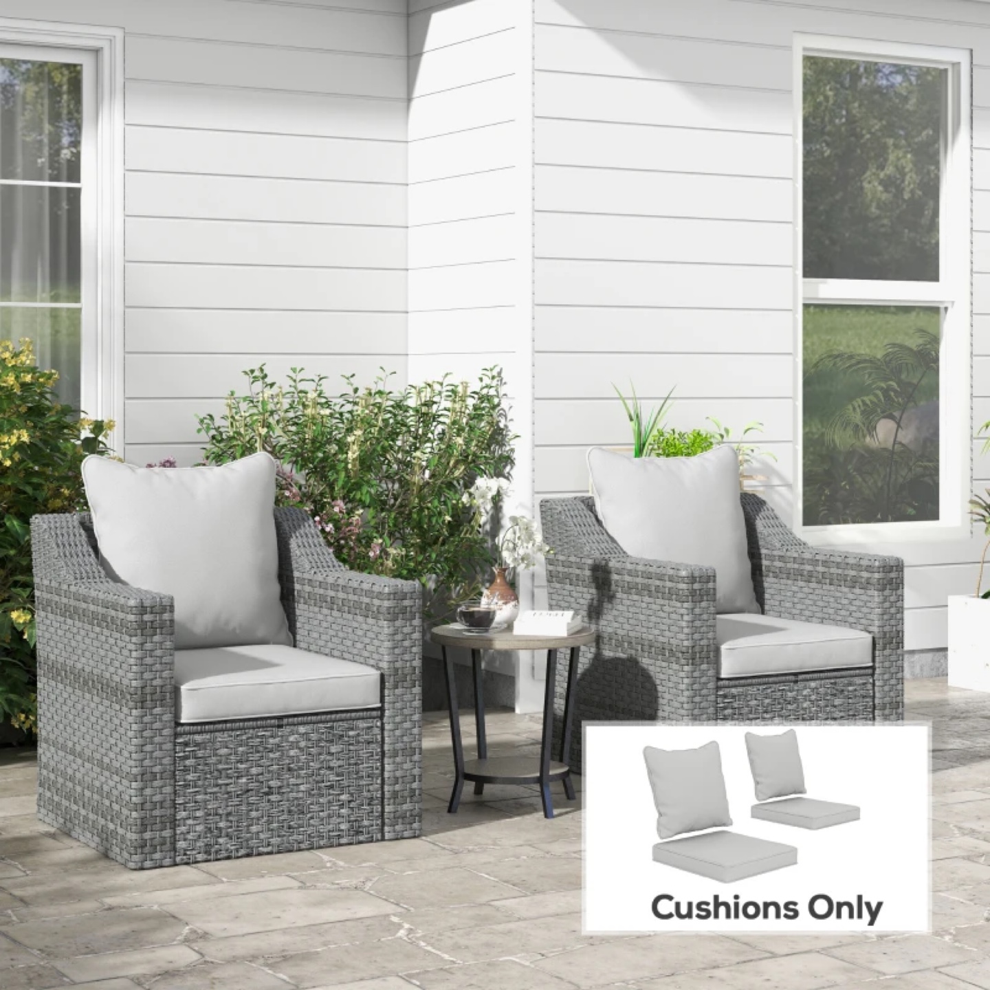 Outdoor Chair Cushions (Set of 2)