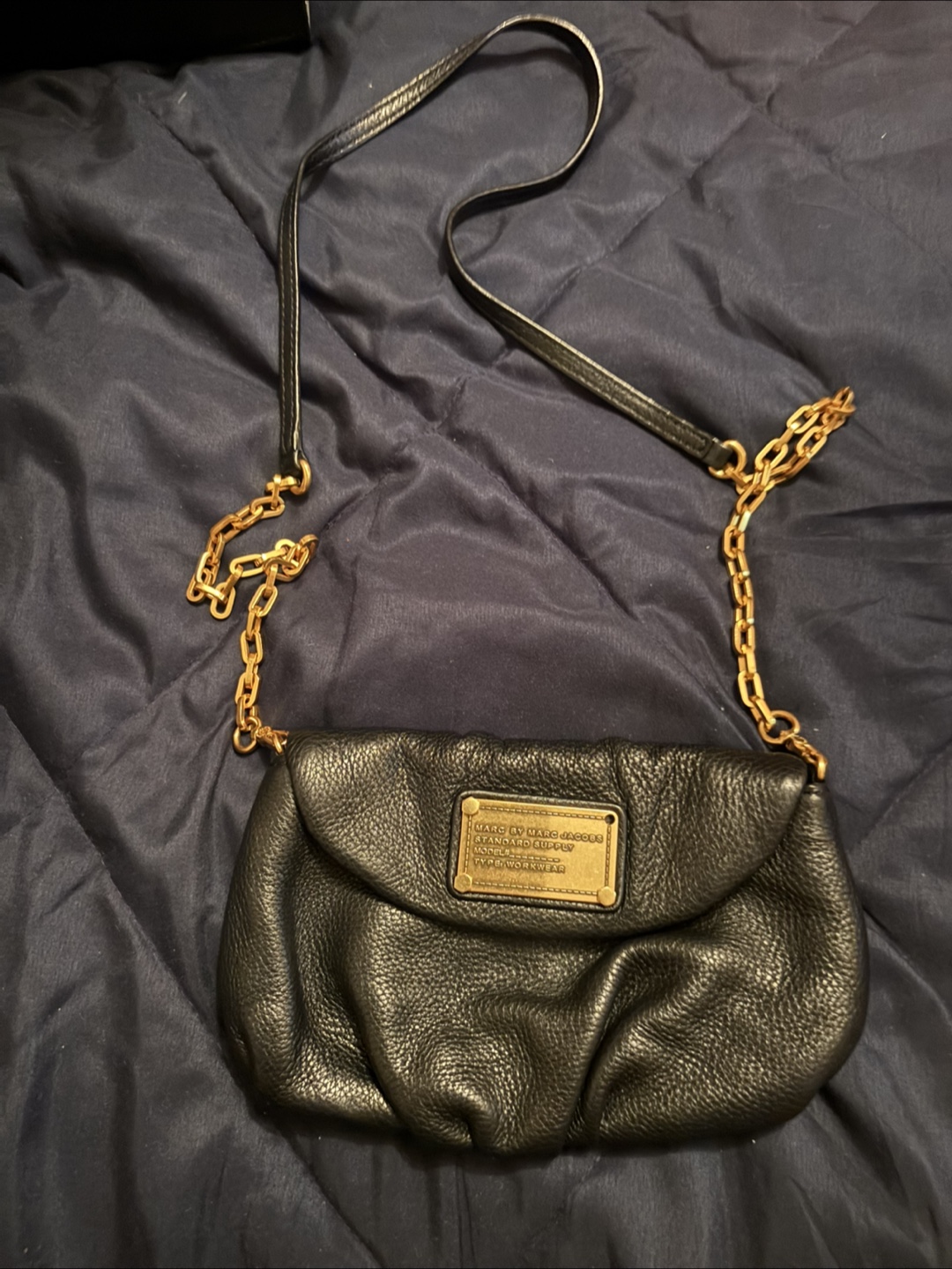 Marc by Marc Jacobs Black Leather Shoulder Bag