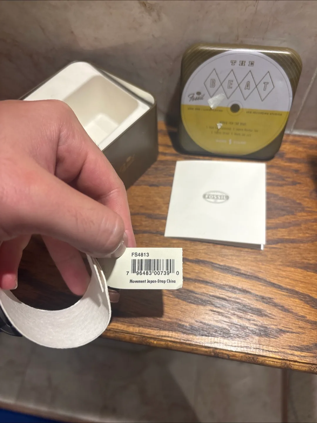 Fossil FS4813 Brown Leather Watch with Box image indicator(4)