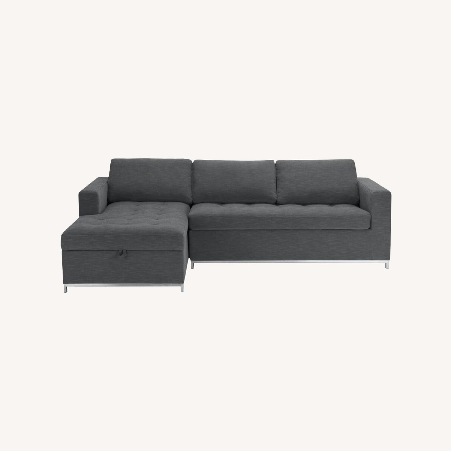 Article Soma Grey Sectional Sofa with Pullout Bed - photo 4