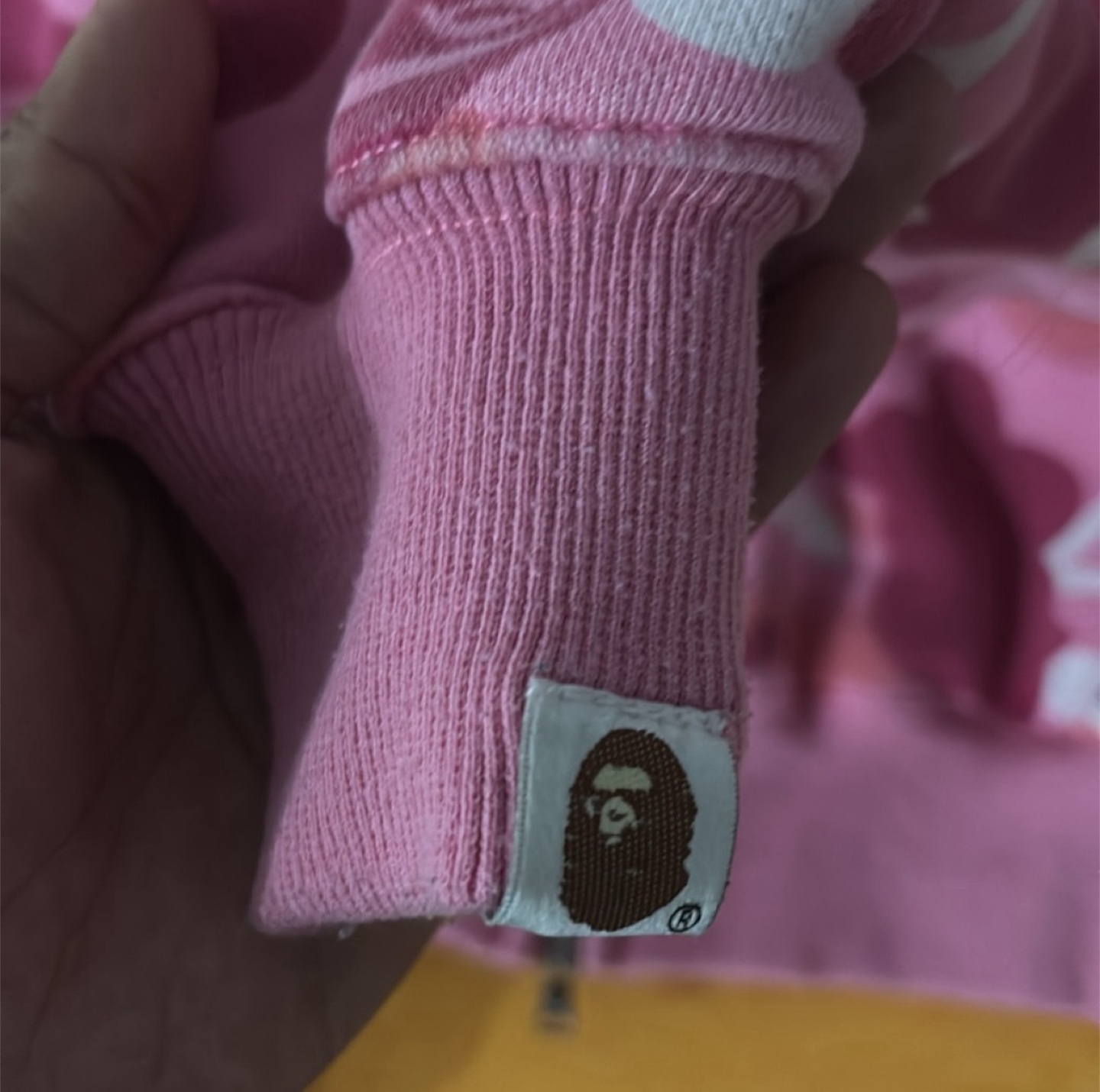 A Bathing Ape Pink Camo Shark Hoodie - Size M - photo 5