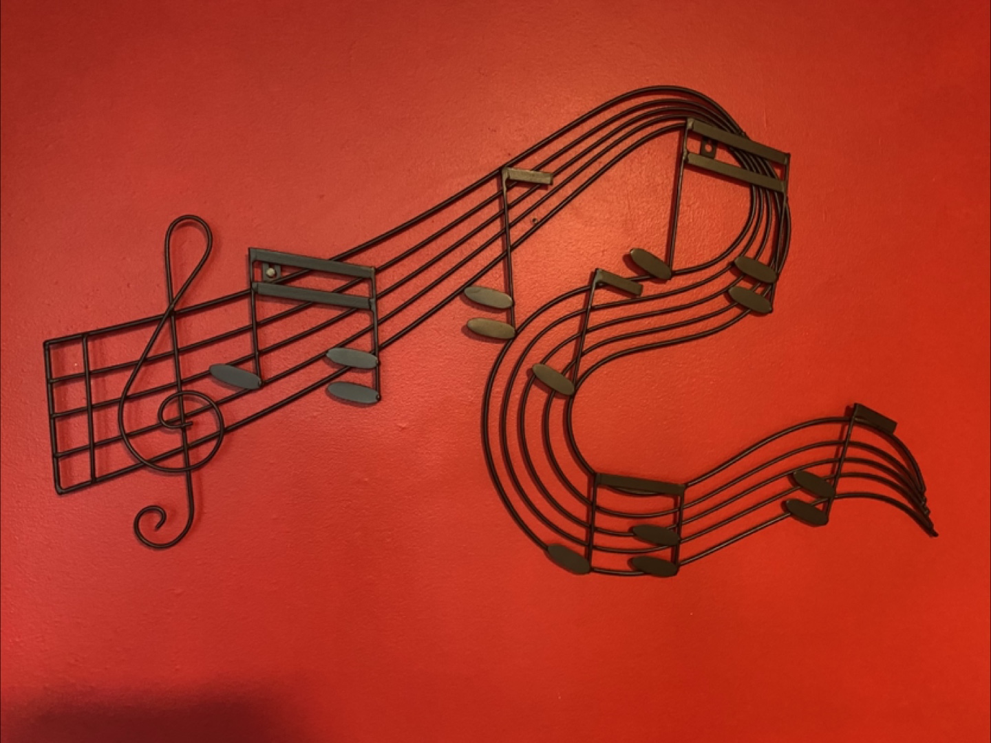 Metal Music Note Wall Decor