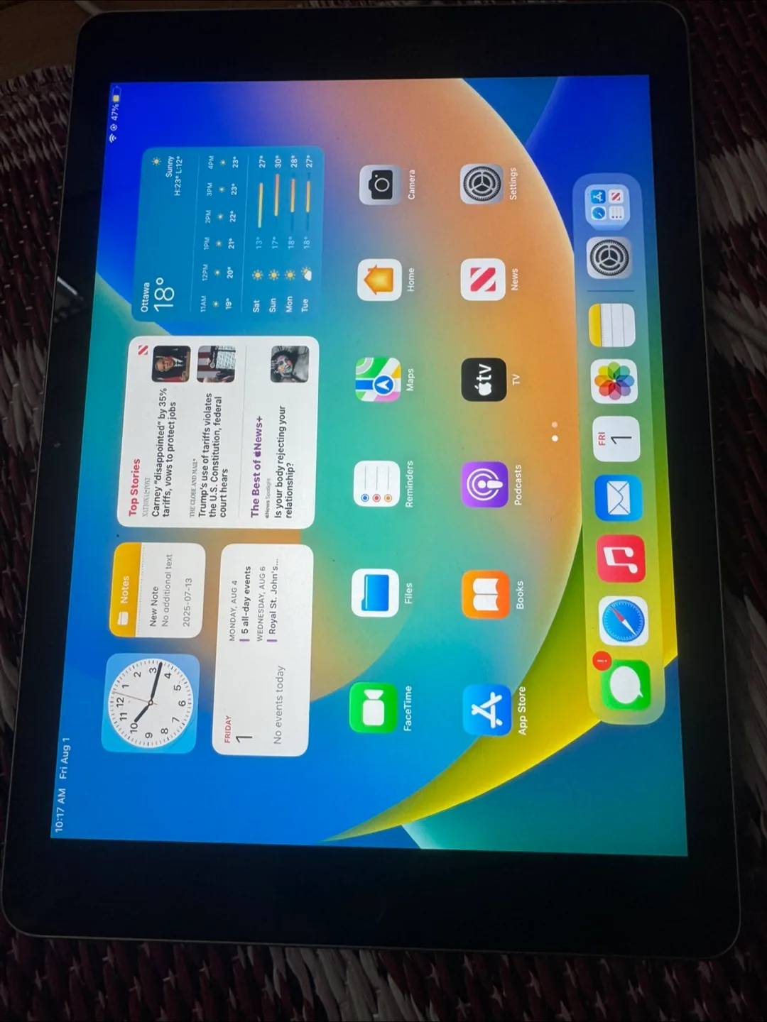 ✅Apple iPad (5th generation).  ✅Capacity: 32 GB ✅ Model # A1822 thumbnail