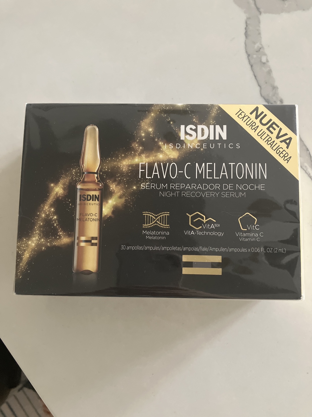 New ISDINCEUTICS Flavo-C Melatonin Night Recovery Serum