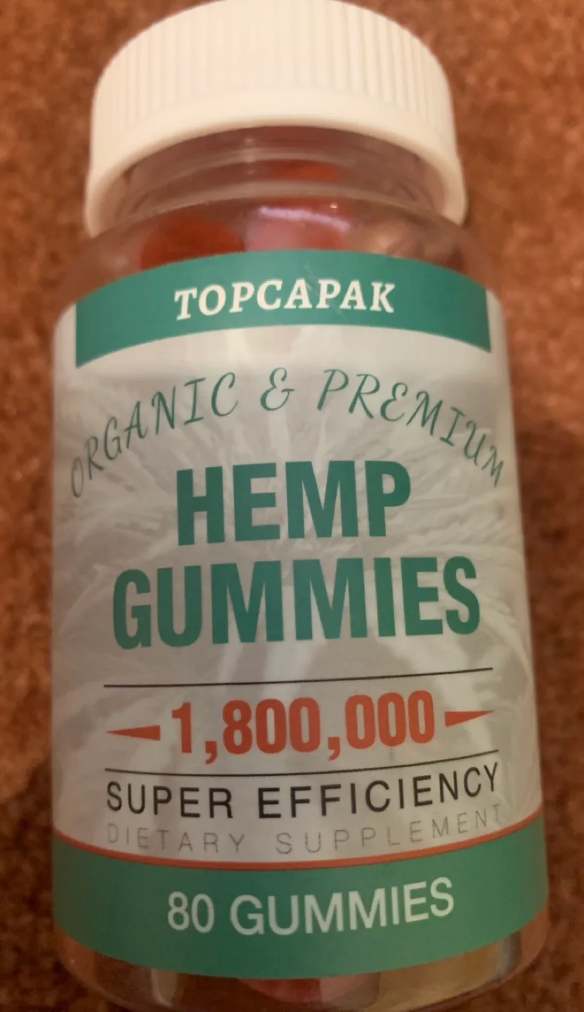 TOPCAPAK Organic Hemp Gummies, 80 count thumbnail