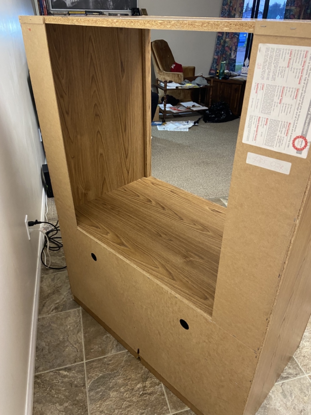 Solid Oak Wood Tv Stand by The Brick - photo 4