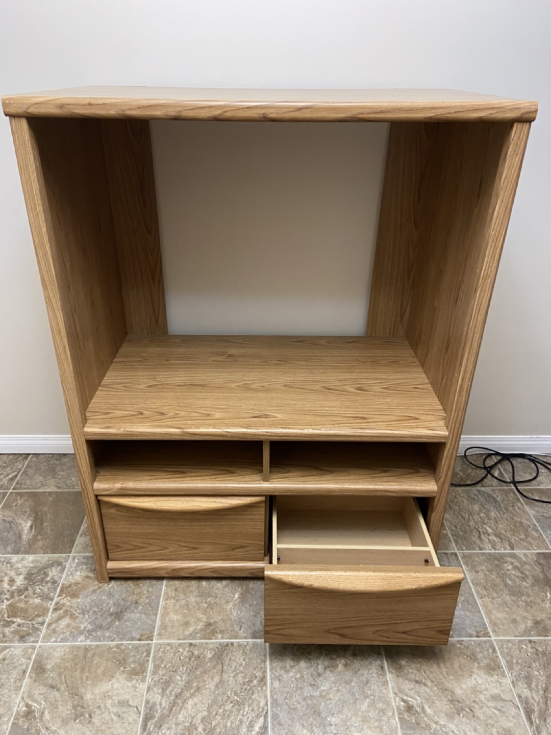 Solid Oak Wood Tv Stand by The Brick - photo 5