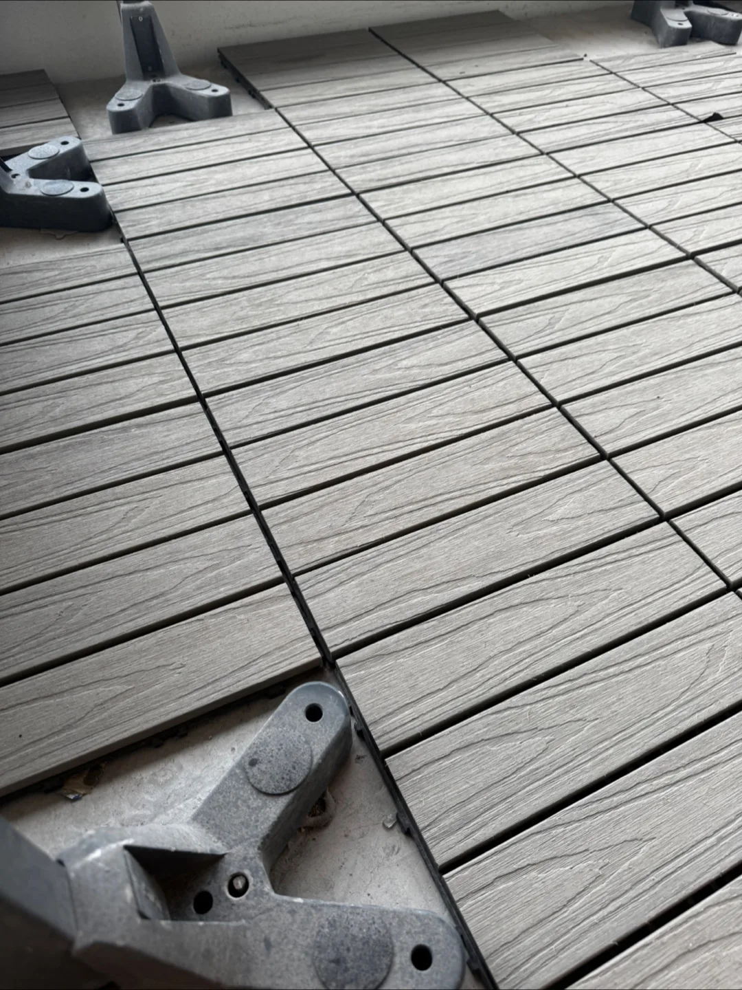 Grey Balcony Wood Decking Tiles thumbnail