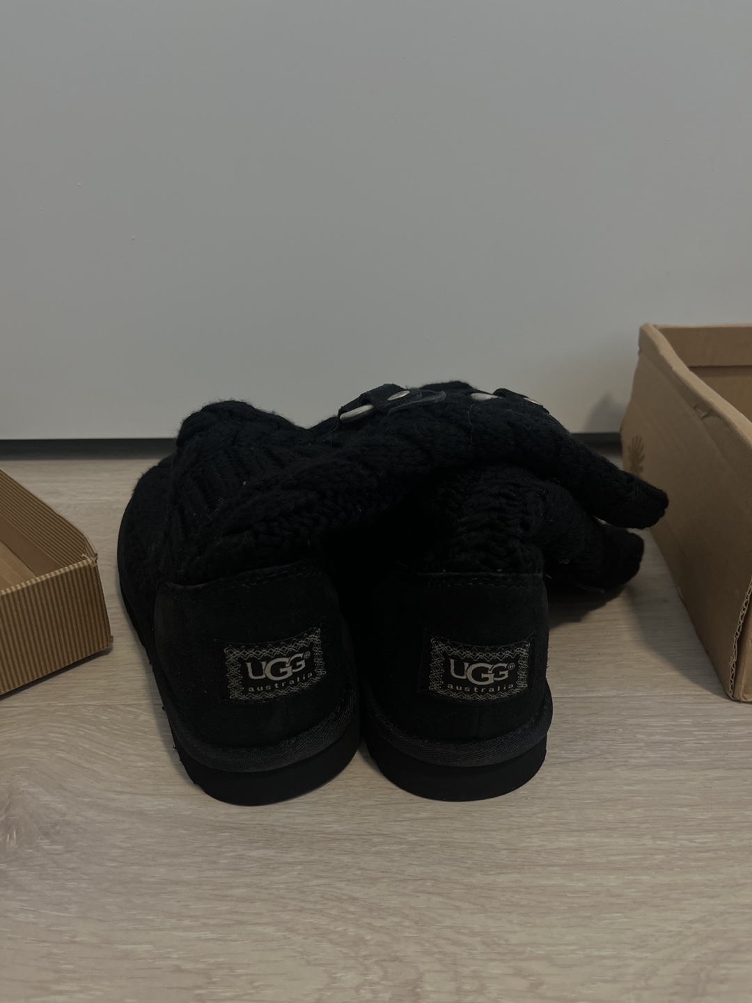 UGG Australia Black Knit Boots (AUTHENTIC) - photo 2