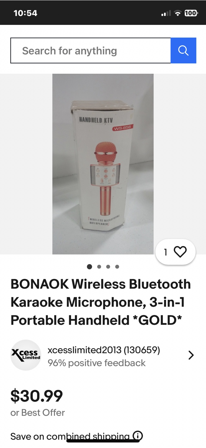 Wireless Microphone -Gold - photo 3