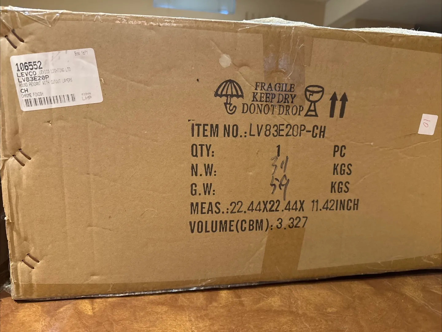 Levco LV83E20P Round Pendant Light image indicator(2)