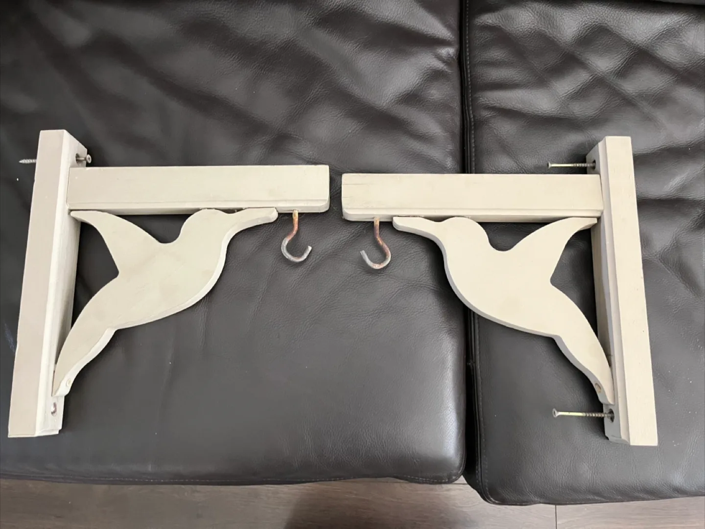 2 Decorative Shelf Brackets - wood image indicator(5)