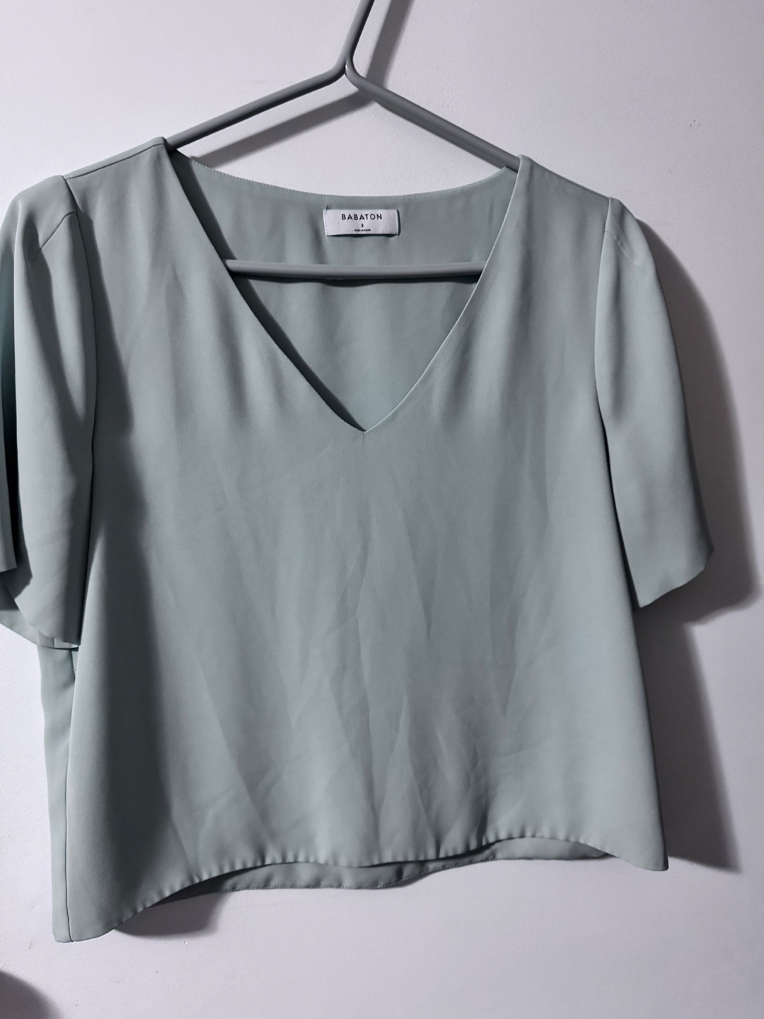 Babaton Light Green Blouse - Size S
