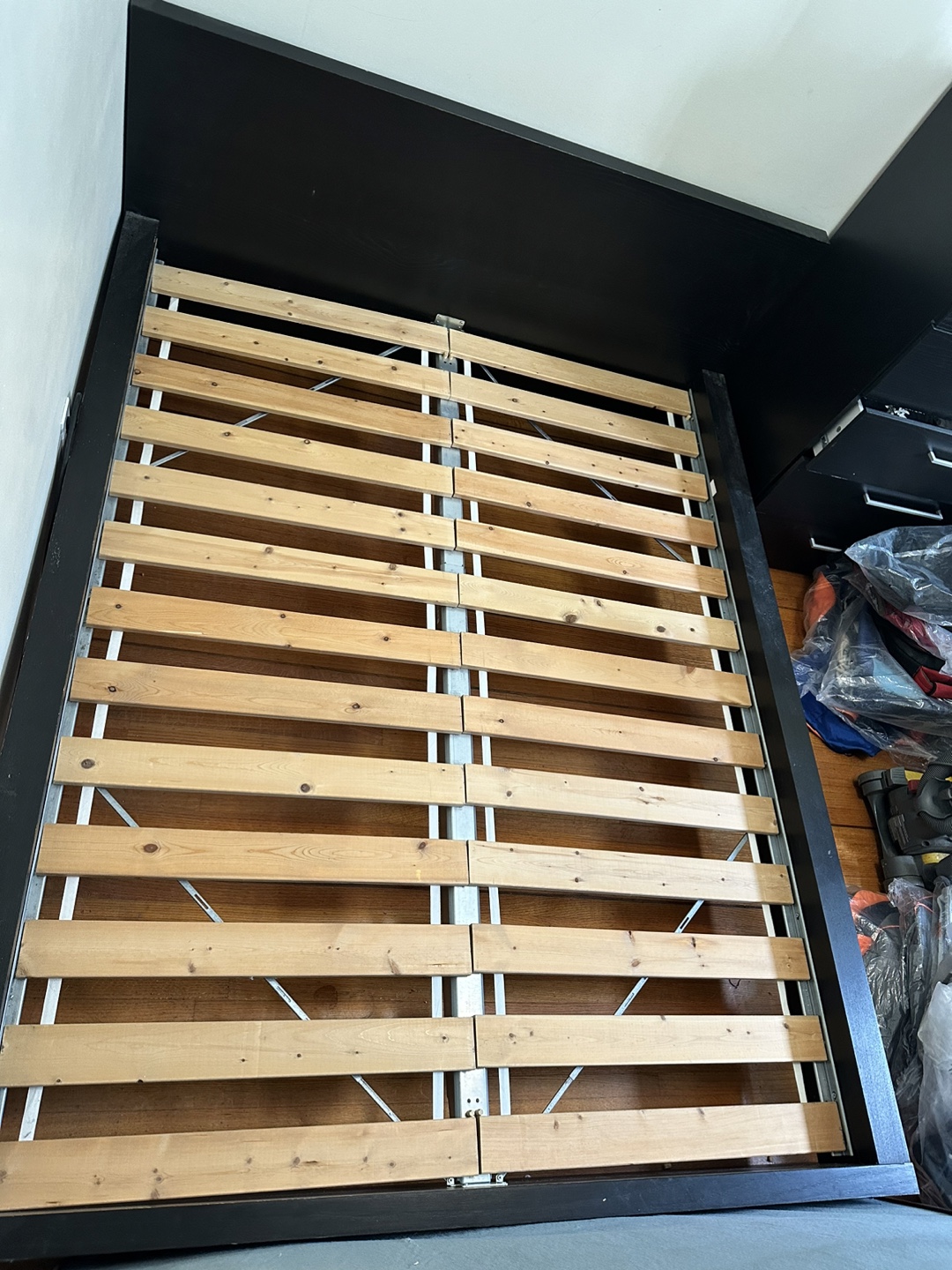 IKEA Malm Queen Bed Frame - black + Serta Mattress - photo 5