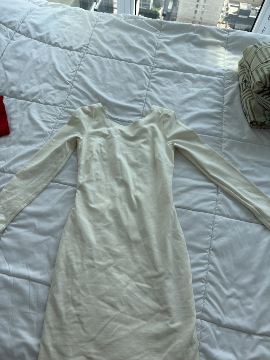 White Long Sleeve Dress