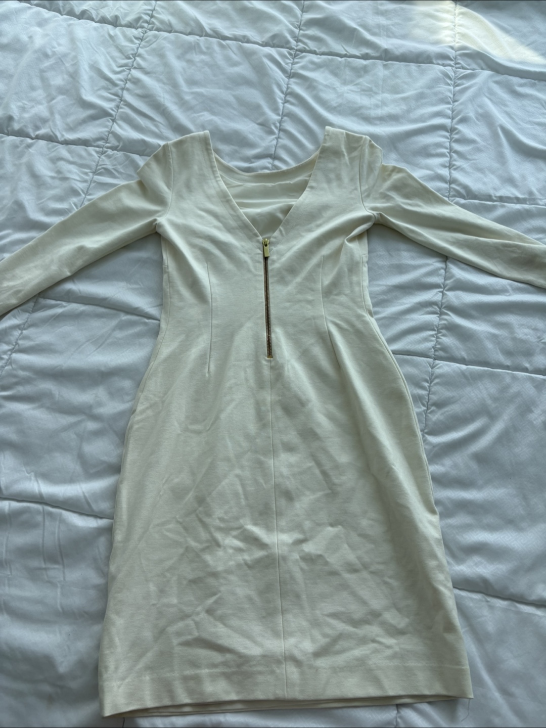 White Long Sleeve Dress - photo 2