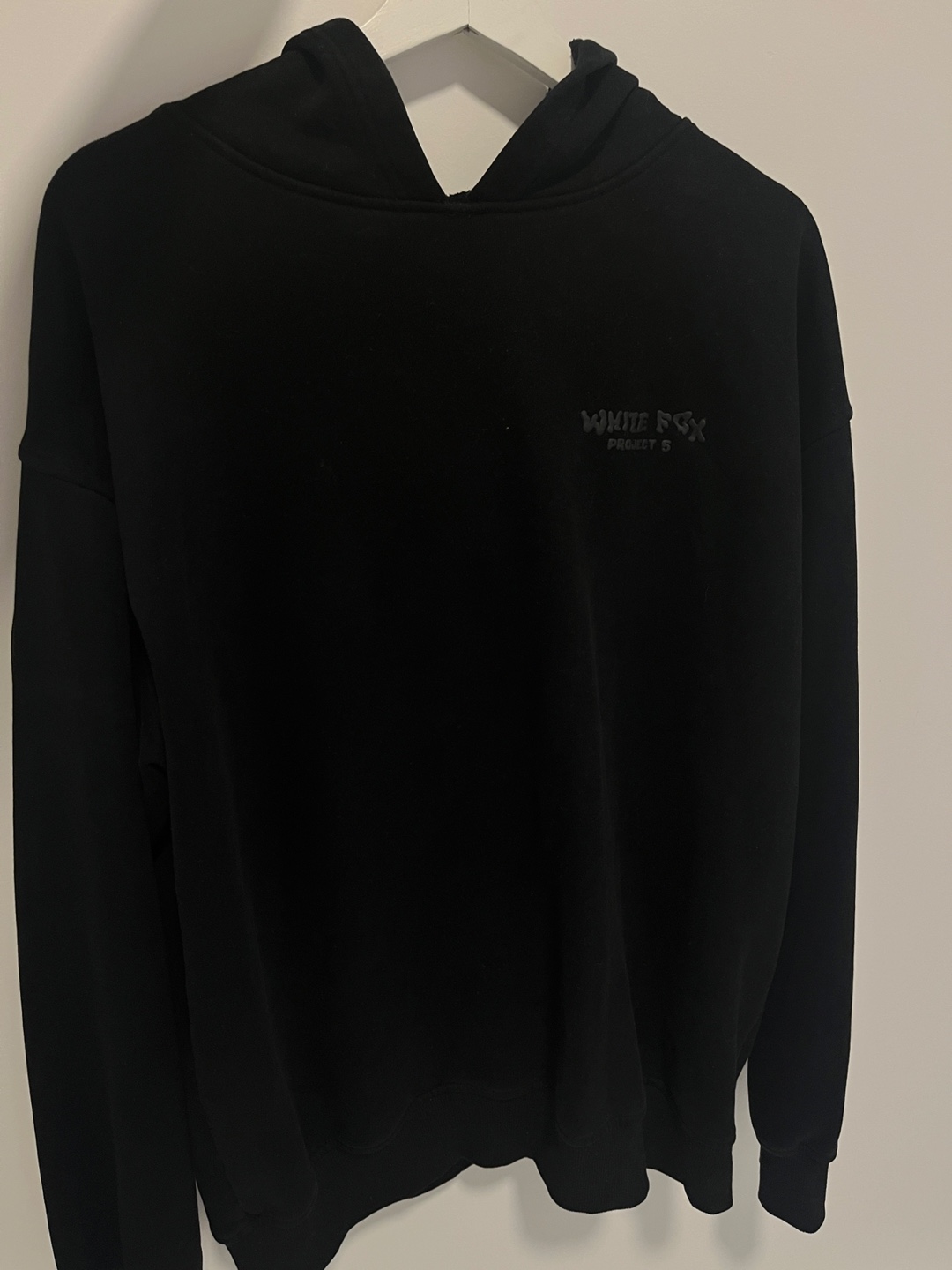 White Fox Projects Black Hoodie - Size L/XL