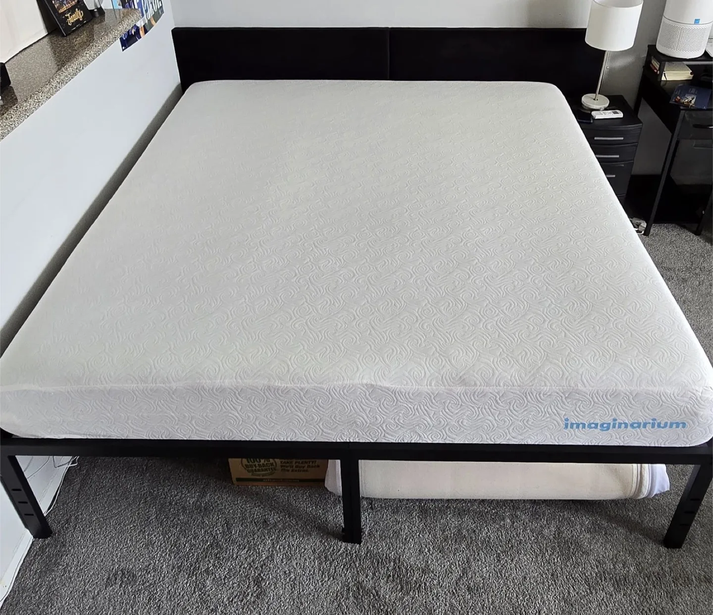 King size mattress and bed frame thumbnail