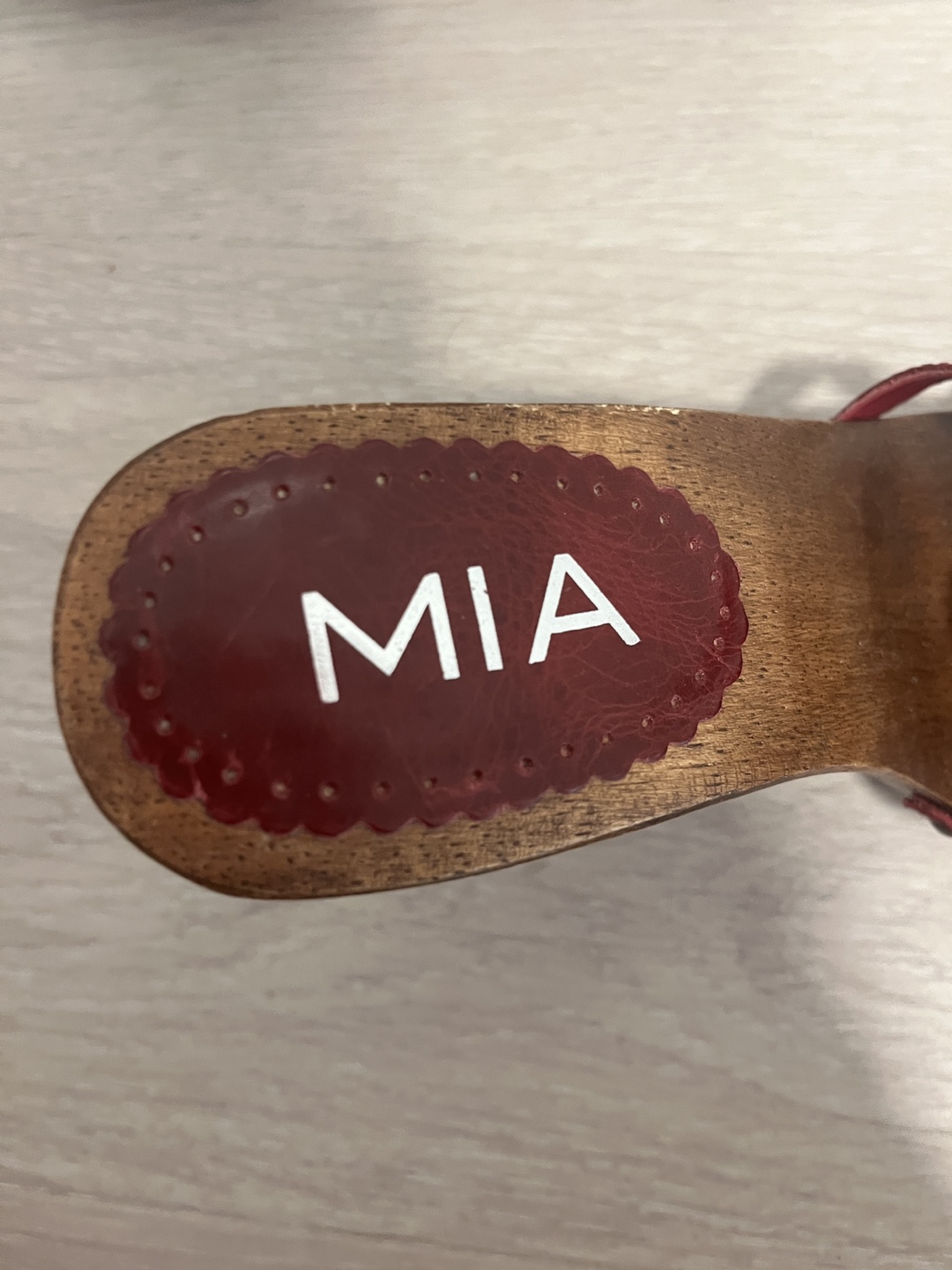 MIA Wooden Heels with Rose Detail - photo 3